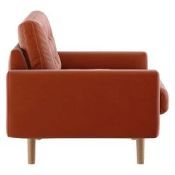 Habitat Fenner Velvet Fabric Armchair - Orange -Habitat Shop 8962982 R Z004A