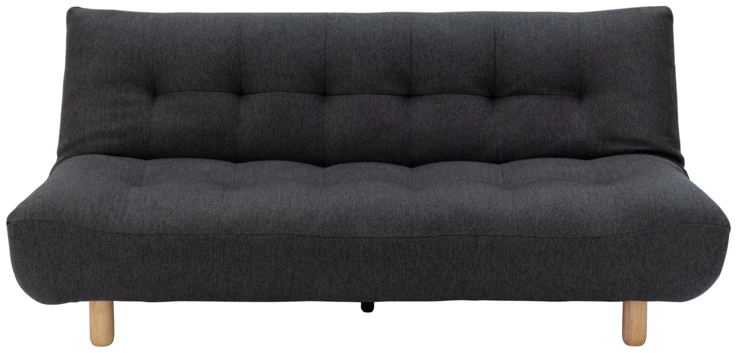 Habitat Kota Boucle 3 Seater Clic Clac Sofa Bed - Charcoal 1 Habitat Kota Boucle 3 Seater Clic Clac Sofa Bed - Charcoal