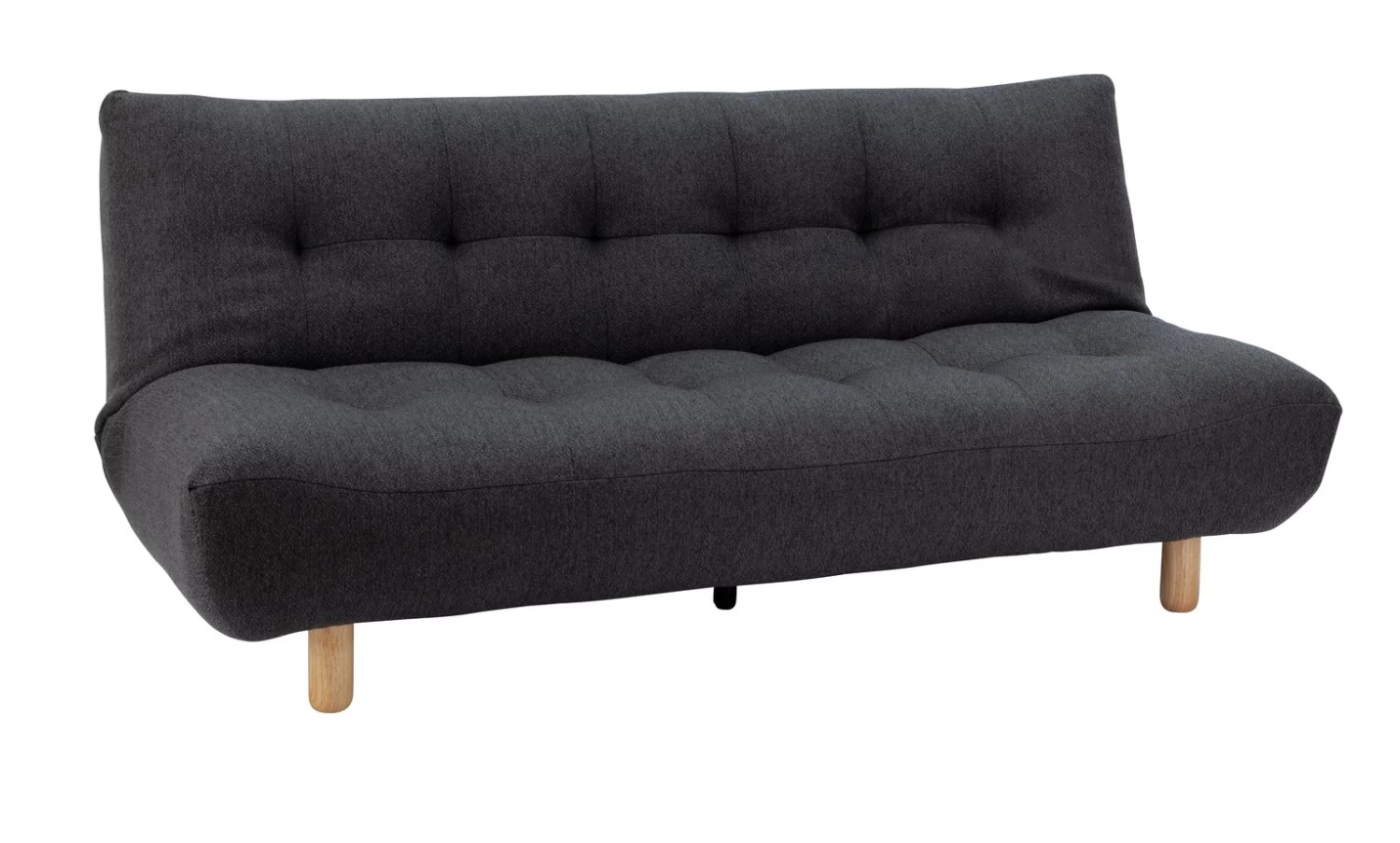 Habitat Kota Boucle 3 Seater Clic Clac Sofa Bed - Charcoal 3 Habitat Kota Boucle 3 Seater Clic Clac Sofa Bed - Charcoal - Image 3
