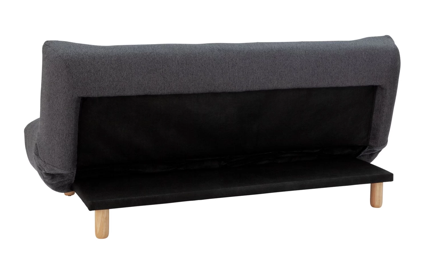 Habitat Kota Boucle 3 Seater Clic Clac Sofa Bed - Charcoal 4 Habitat Kota Boucle 3 Seater Clic Clac Sofa Bed - Charcoal - Image 4