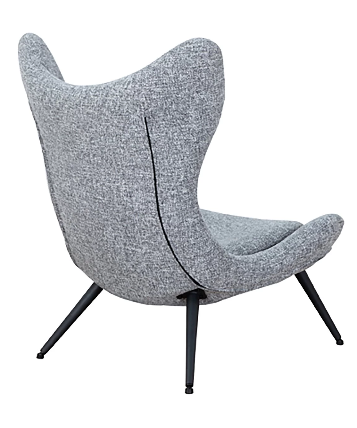 Habitat Robbie Fabric Accent Chair - Grey 4 Habitat Robbie Fabric Accent Chair - Grey - Image 4