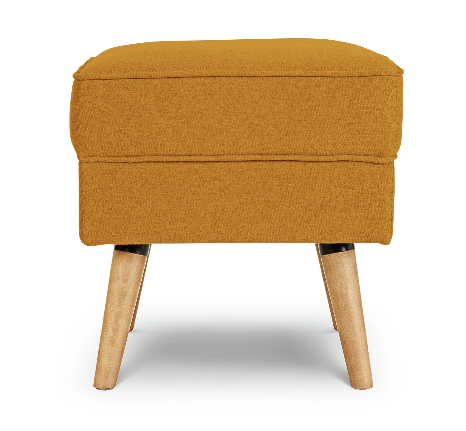 Habitat Callie Fabric Footstool - Mustard Yellow 1 Habitat Callie Fabric Footstool - Mustard Yellow