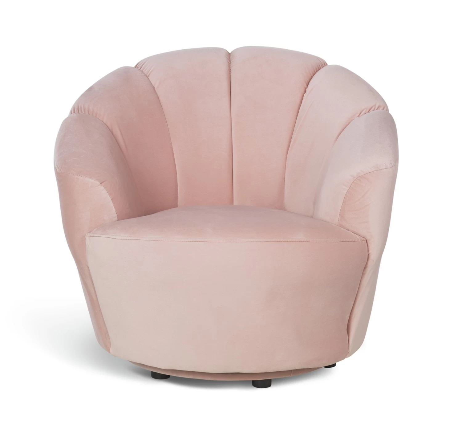Habitat Ezra Velvet Swivel Chair - Blush Pink 1 Habitat Ezra Velvet Swivel Chair - Blush Pink