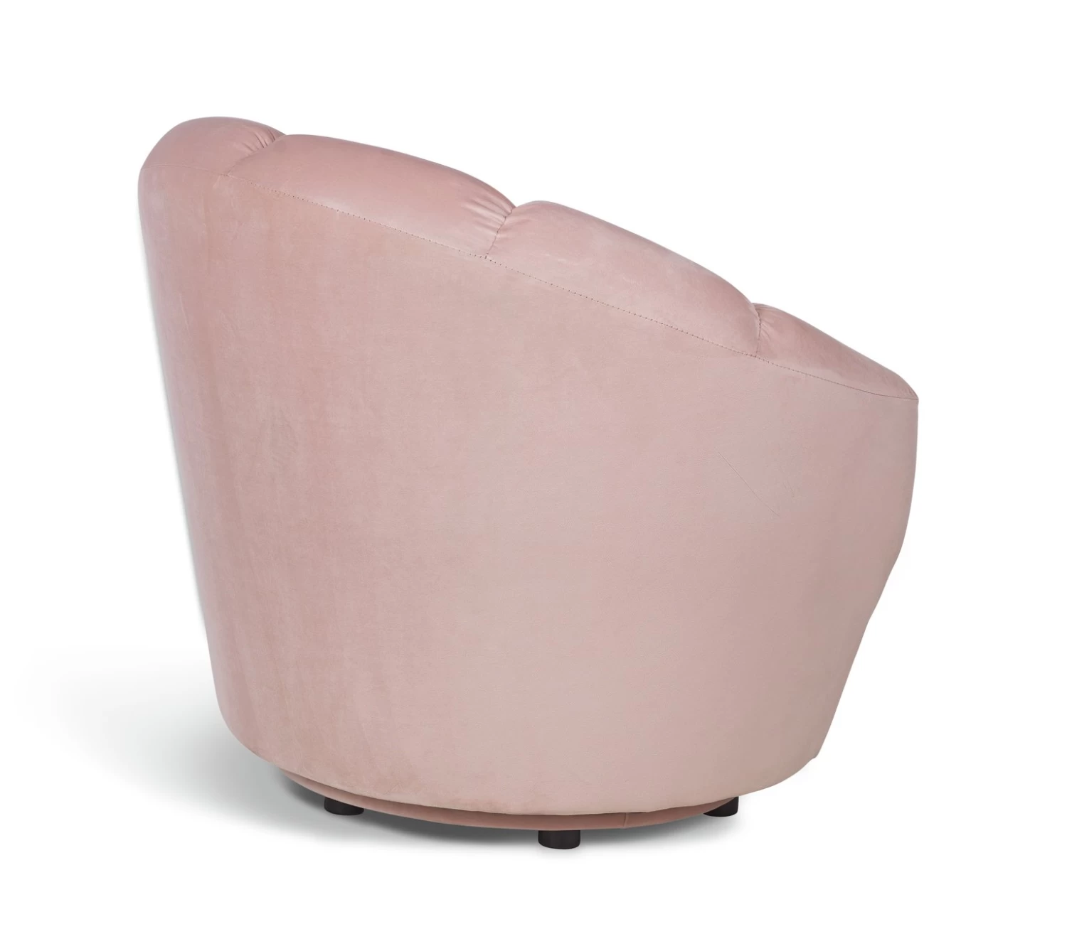 Habitat Ezra Velvet Swivel Chair - Blush Pink 3 Habitat Ezra Velvet Swivel Chair - Blush Pink - Image 3