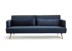 Habitat Andy 3 Seater Velvet Clic Clac Sofa Bed - Blue -Habitat Shop 9160659 R Z004A