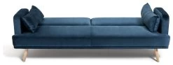 Habitat Andy 3 Seater Velvet Clic Clac Sofa Bed - Blue -Habitat Shop 9160659 R Z006A