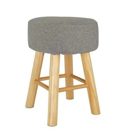 Habitat Sophie Small Fabric Stool - Light Grey 7 Habitat Sophie Small Fabric Stool - Light Grey -Habitat Shop 9180873 R Z002A