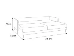 Habitat Hyde 3 Seater Leather Sofa Bed - Tan -Habitat Shop 9185005 R Z020A