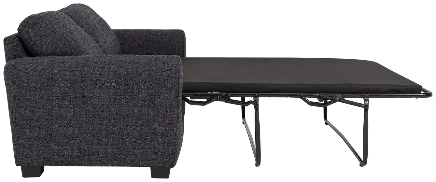 Habitat Lisbon Small Double Fabric Sofa Bed - Charcoal 7 Habitat Lisbon Small Double Fabric Sofa Bed - Charcoal - Image 7