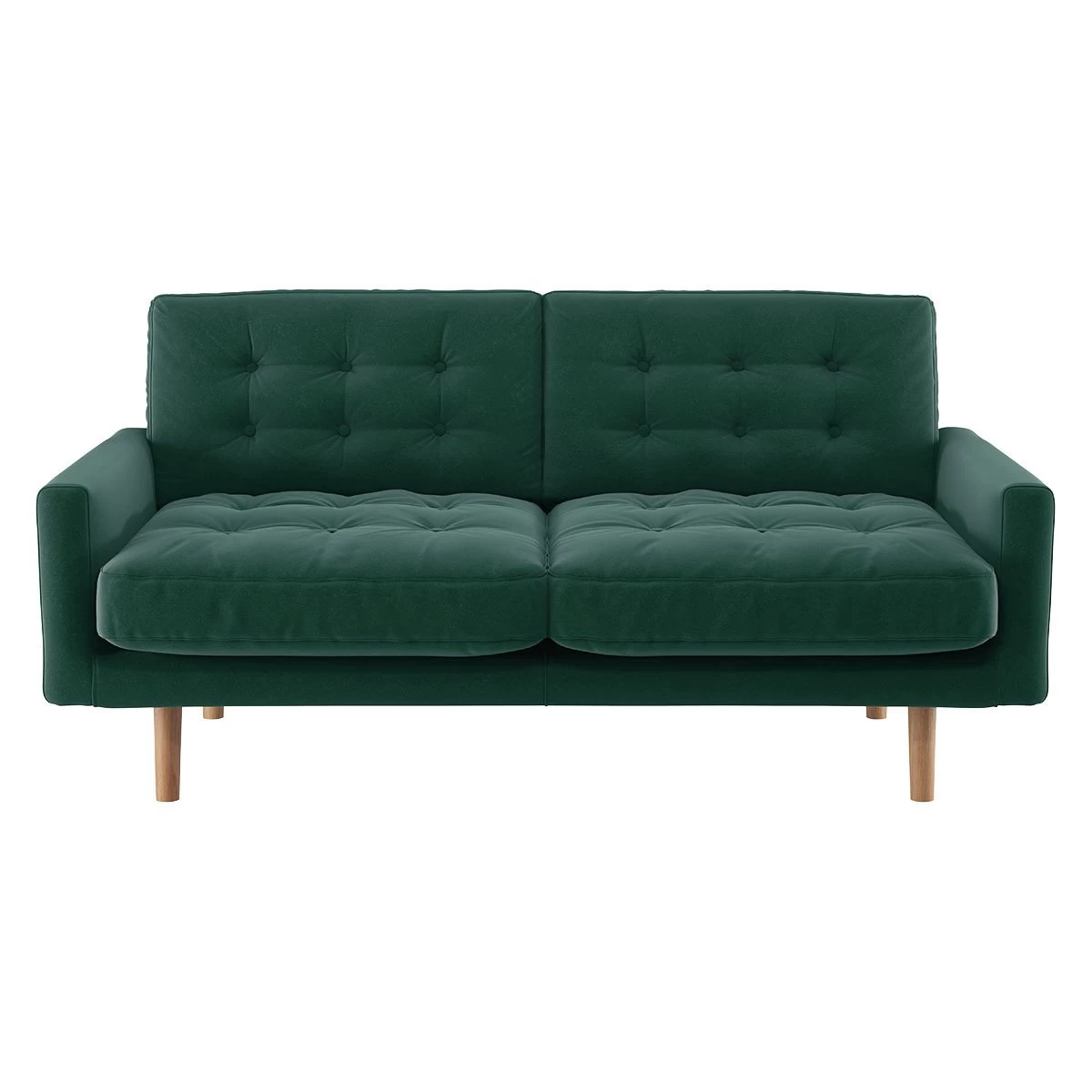 Habitat Fenner Velvet 2 Seater Sofa - Emerald 1 Habitat Fenner Velvet 2 Seater Sofa - Emerald