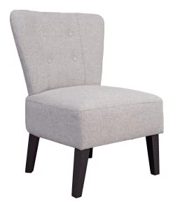 Habitat Delilah Fabric Cocktail Chair - Light Grey -Habitat Shop 9221433 R Z004A