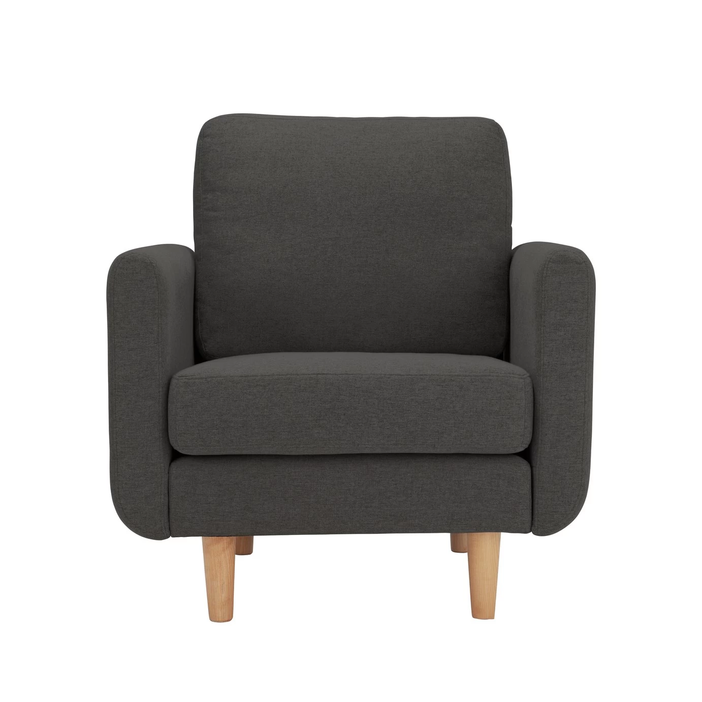 Habitat Remi Fabric Armchair In A Box - Charcoal 1 Habitat Remi Fabric Armchair In A Box - Charcoal