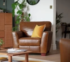 Habitat Milford Leather Armchair - Tan 10 Habitat Milford Leather Armchair - Tan -Habitat Shop 9308370 R Z001C