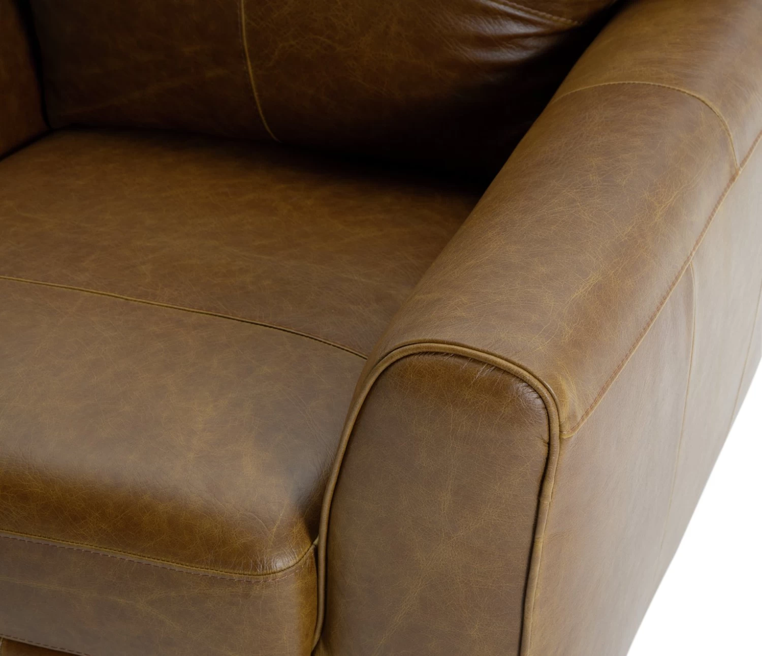Habitat Milford Leather Armchair - Tan 8 Habitat Milford Leather Armchair - Tan - Image 8