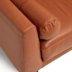 Habitat Jackson Leather Cuddle Chair - Tan -Habitat Shop 9309939 R Z006A