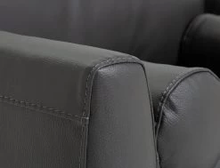 Habitat Jackson Leather Cuddle Chair - Grey -Habitat Shop 9338113 R Z005A