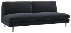 Habitat Teo Velvet 3 Seater Sofa - Charcoal -Habitat Shop 9395730 R Z002A