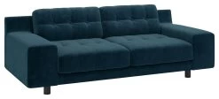Habitat Hendricks Velvet 3 Seater Sofa - Ink Blue -Habitat Shop 9401758 R Z008A