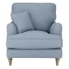 Habitat Matilda Velvet Armchair - Light Blue