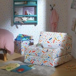 Habitat Kids Zowie Confetti Fabric Chair Bed