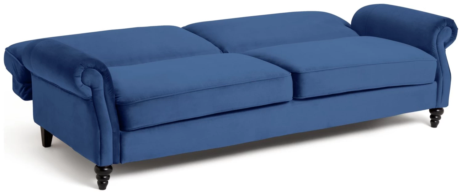 Habitat Joel 3 Seater Fabric Clic Clac Sofa Bed – Navy 4 Habitat Joel 3 Seater Fabric Clic Clac Sofa Bed – Navy - Image 4