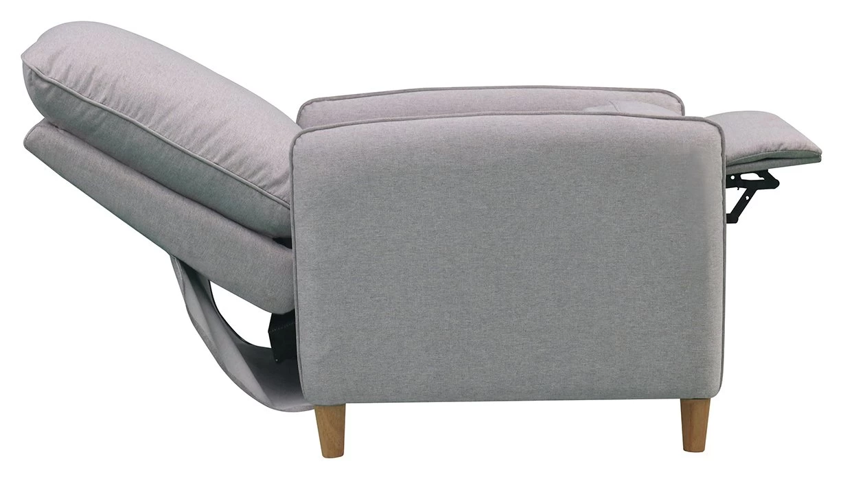 Habitat Tate Manual Pushback Recliner Chair - Grey 7 Habitat Tate Manual Pushback Recliner Chair - Grey - Image 7
