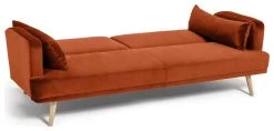 Habitat Andy Clic Clac Velvet Sofa Bed - Orange -Habitat Shop 9451344 R Z003A