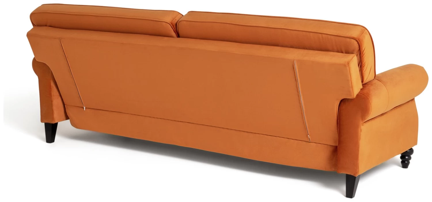 Habitat Joel 3 Seater Fabric Clic Clac Sofa Bed - Orange 6 Habitat Joel 3 Seater Fabric Clic Clac Sofa Bed - Orange - Image 6