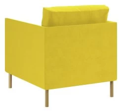 Habitat Hyde Velvet Armchair - Yellow -Habitat Shop 9452013 R Z003A