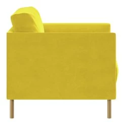 Habitat Hyde Velvet Armchair - Yellow -Habitat Shop 9452013 R Z004A