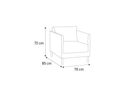 Habitat Hyde Velvet Armchair - Yellow -Habitat Shop 9452013 R Z020A