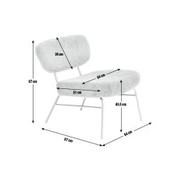 Habitat Cole Boucle Accent Chair - Khaki -Habitat Shop 9488135 R E001