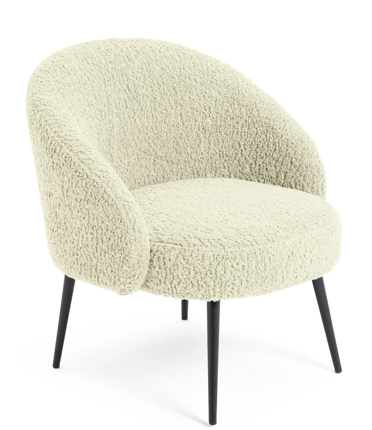 Habitat Ash Boucle Accent Chair - Cream 7 Habitat Ash Boucle Accent Chair - Cream - Image 7