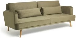Habitat Andy Clic Clac Velvet Sofa Bed - Sage -Habitat Shop 9531082 R Z003A