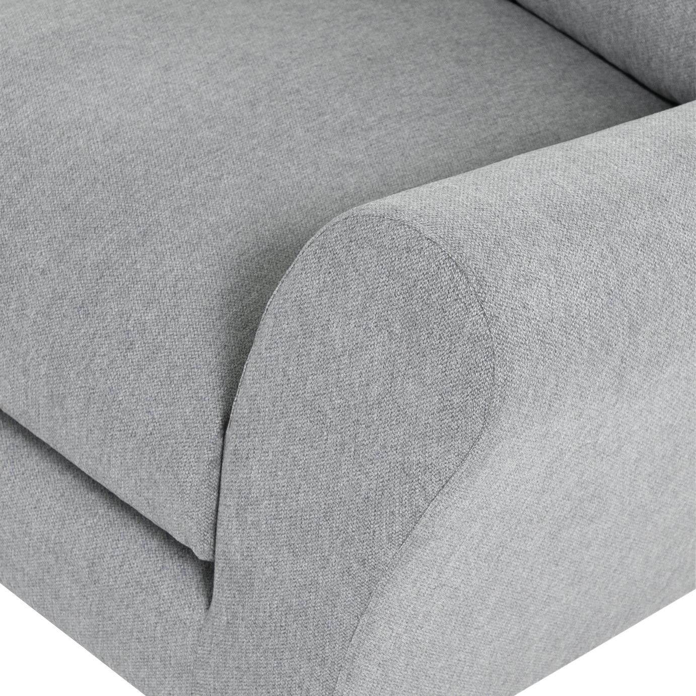 Habitat Carrie Fabric Left Hand Corner Chaise Sofa - Grey 7 Habitat Carrie Fabric Left Hand Corner Chaise Sofa - Grey - Image 7