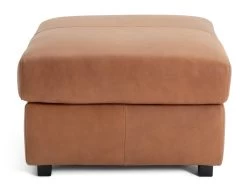 Habitat Florence Leather Ottoman Footstool - Tan -Habitat Shop 9576267 R Z002A