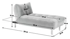 Habitat Kota Fabric Corner Chaise Sofa Bed - Green -Habitat Shop 9576896 R E001