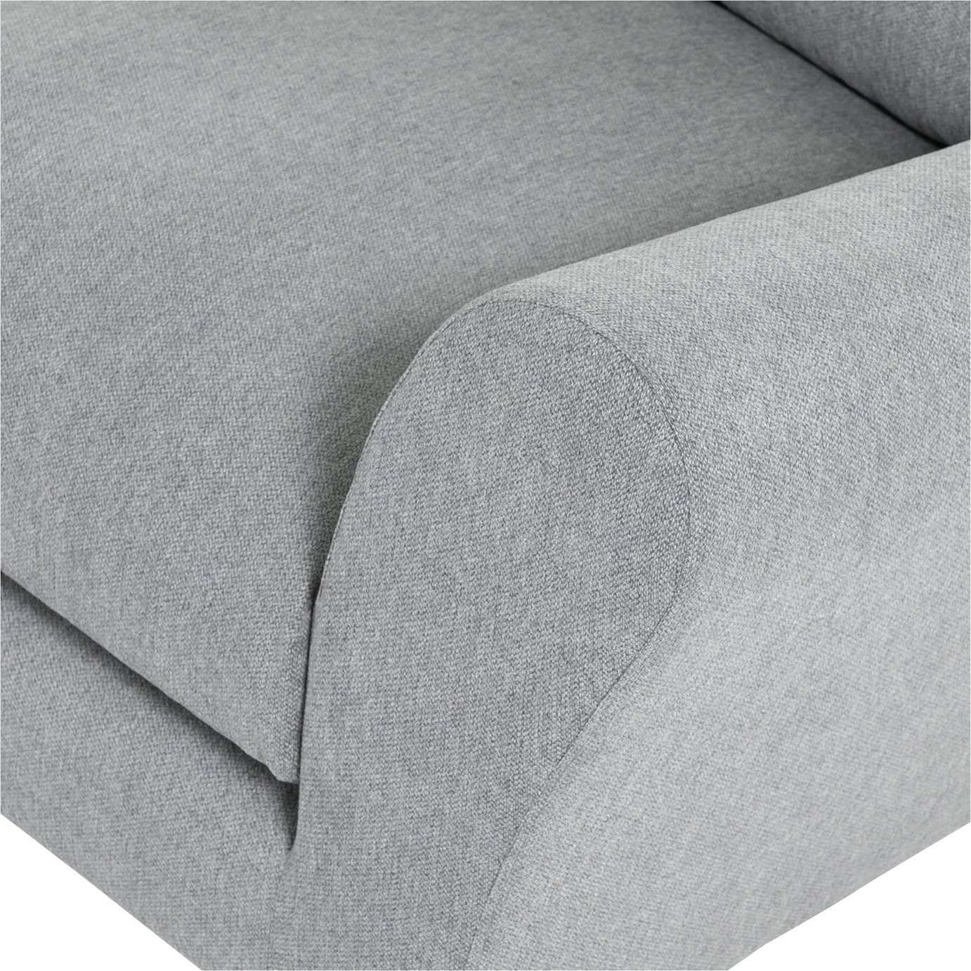 Habitat Carrie Fabric 3 Seater Sofa - Graphite 8 Habitat Carrie Fabric 3 Seater Sofa - Graphite - Image 8